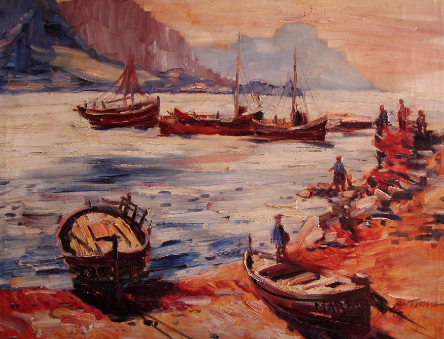 Albert Fessler (1908 - 1978) -  Cadaques Nordspanien 1968 - 60 x 70 cm - 89 € mtl./K 1450 €