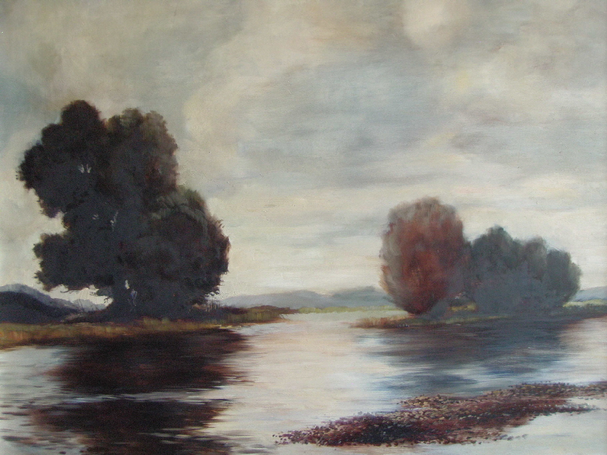 Albert Fessler (1908 - 1978) -  Flussdelta um 1972  - 60 x 70 cm - 59 € mtl./K 1250 €