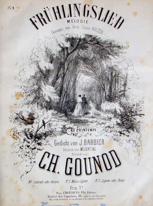 Charles Franois Gounod (* 17. Juni 1818 in Paris;  18. Oktober 1893 in Saint-Cloud) war ein franzsischer Komponist  - 39 € mtl./K 350 €