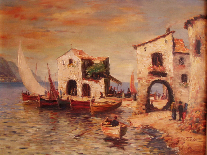 Albert Fessler (1908 - 1978) - Hafen von Port de Selva - 1967 - 60 x 80 cm - 89 € mtl./K 1450 €