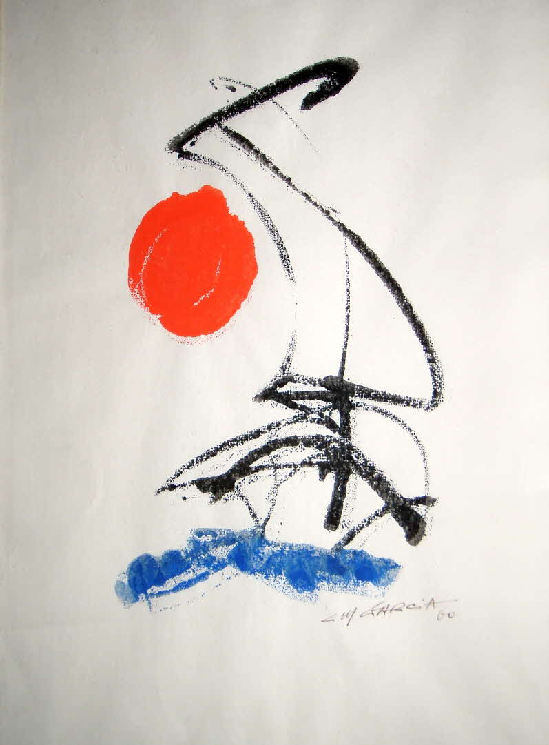 C.M.Garcia (1936 -1985) - Caliente - Farbzeichnung - 1960 - 50 x 32 cm - 59 € mtl./K 650 €