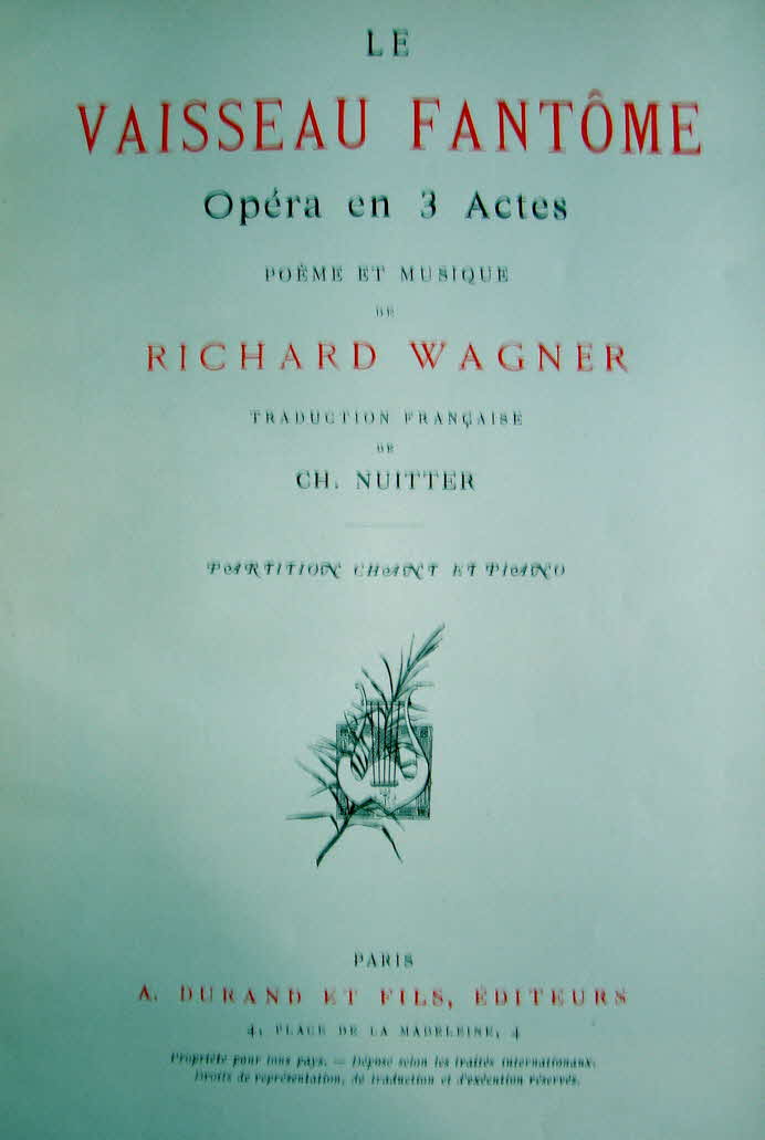 Richard Wagner (1813-1883)  Der fliegende Hollnder   Libretto Mai 1841  Musik November 1841   Erstauffhrung 02.Januar 1843 Dresden - 39 € mtl./K 350 €
