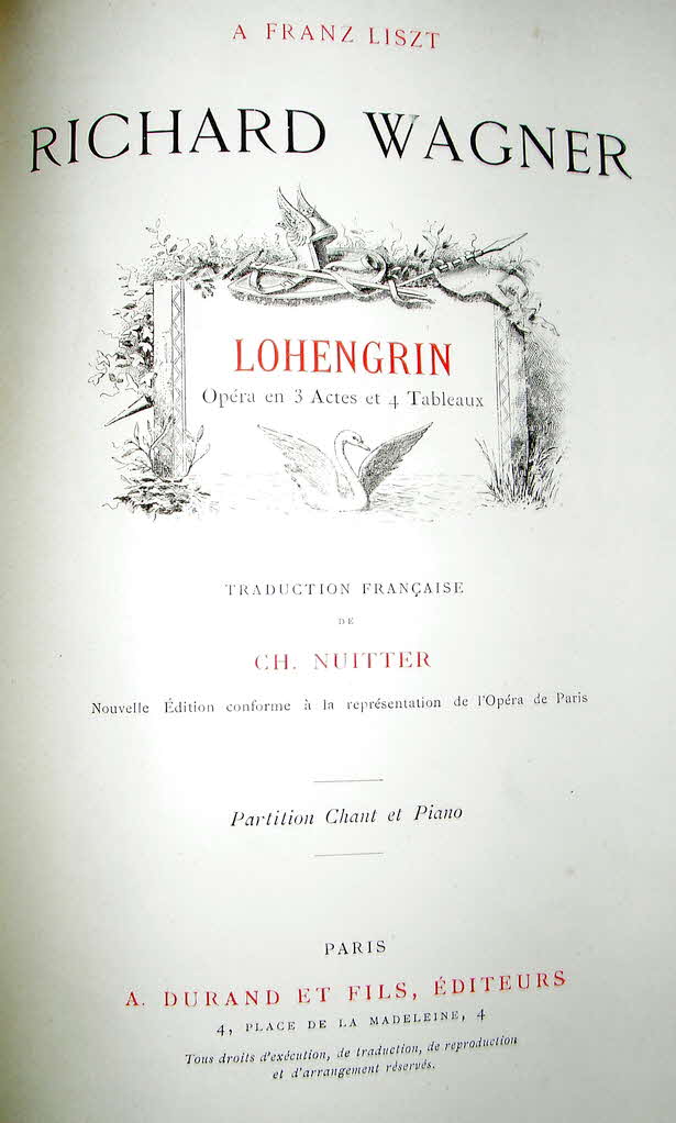 Richard Wagner (1813-1883)  Lohengrin   Libretto November 1845   Musik August 1847   Erstauffhrung 28.August 1850 Weimar - 39 € mtl./K 350 €
