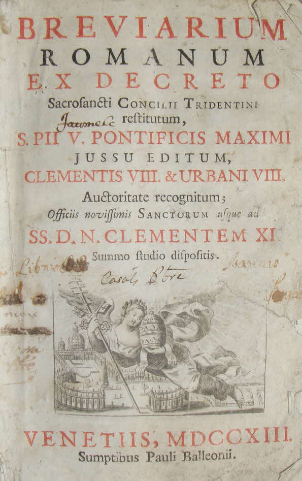 Breviarum Romanum - Venedig 1713 - 22 x 16 x 9 cm - ca. 900 S.. -  59 € mtl./K 450 €