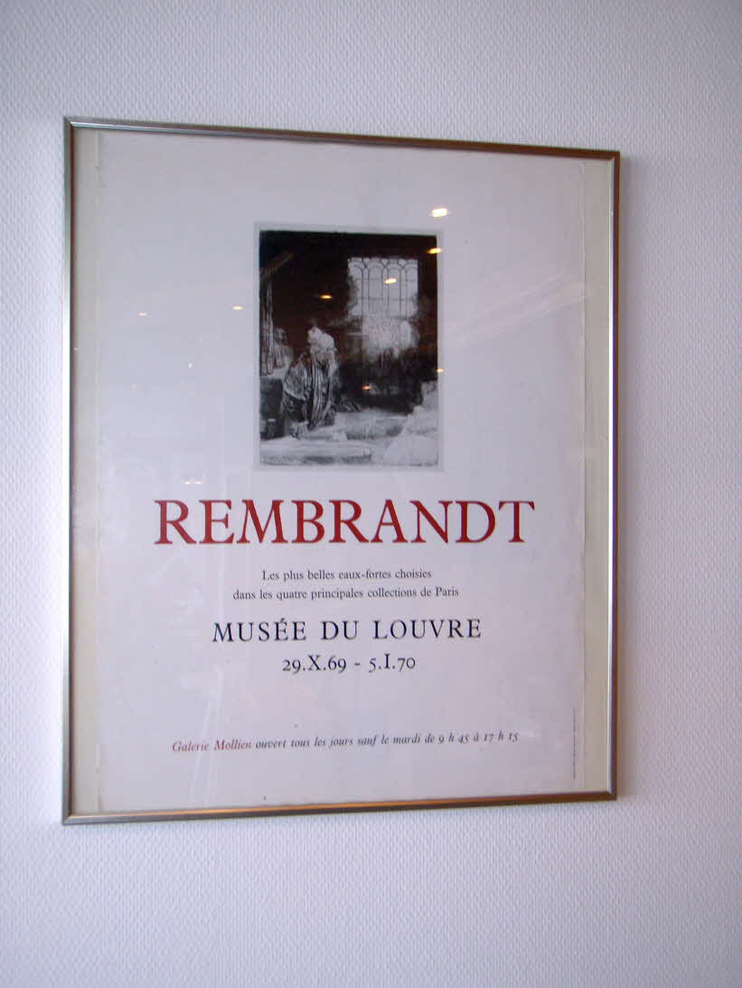 Ausstellung  Rembrandt - Musee de Louvre 1970 - 60 x 50 cm -  39 € mtl./K 250 €